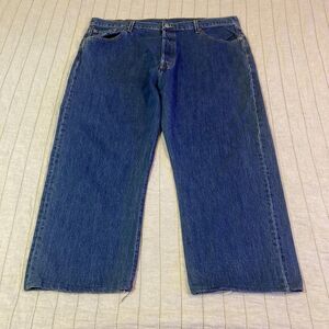 Vtg Levis 501 XX  Jeans Mens 42x26 Blue Denim Pants 90s Wide Leg